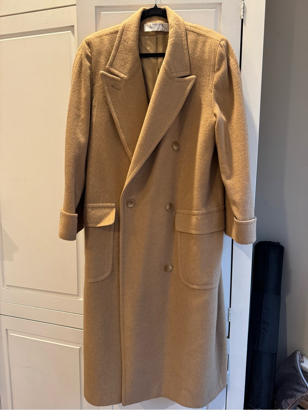 GORGEOUS Vintage Double-Breasted Camel Hair Coat
